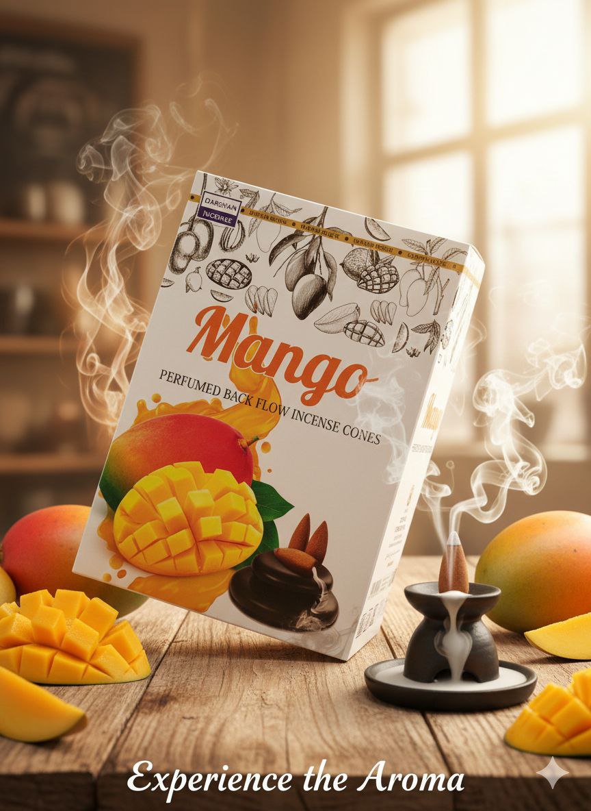 عود دست ساز آبشاری رایحه مانجو Mango برند دارشان Darshan