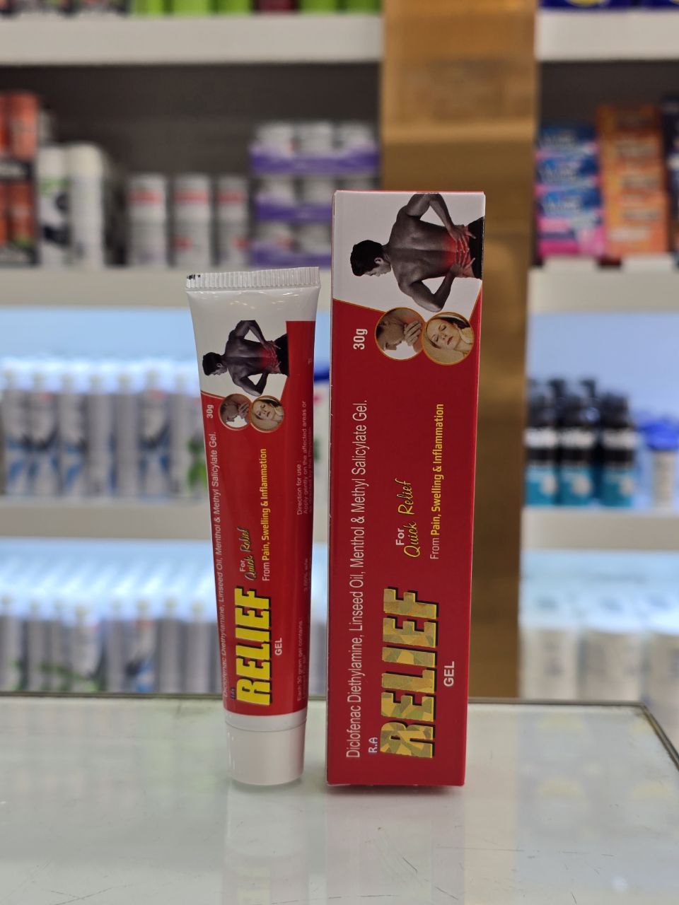 ژل تسکین درد رلیف Relief Gel 30 گرمی | تسکین فوری دردهای عضلانی و مفصلی