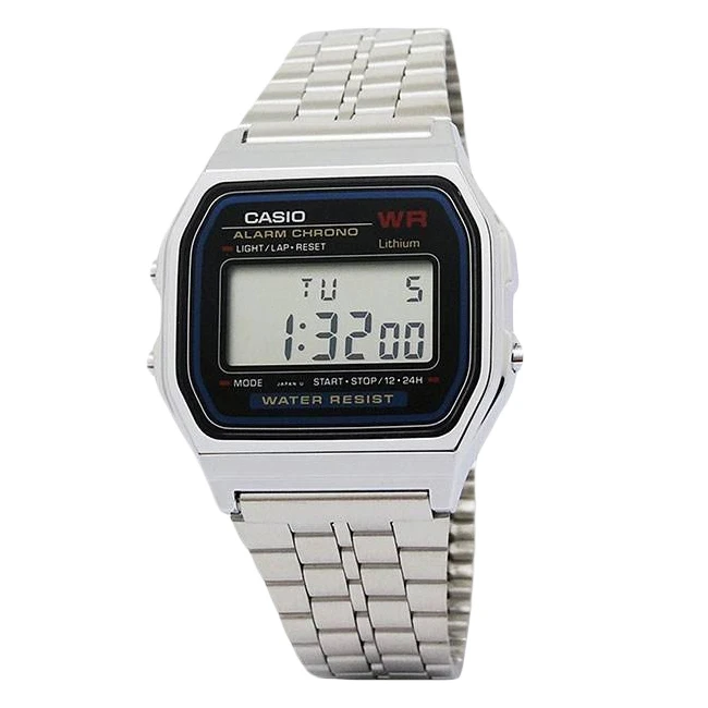 ساعت مچی کاسیو مدل A159WA-1D بند استیل زنانه و مردانه